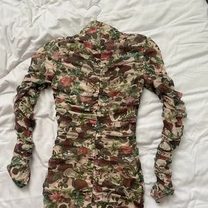 HOUSE OF CB FLORAL DRESS XS